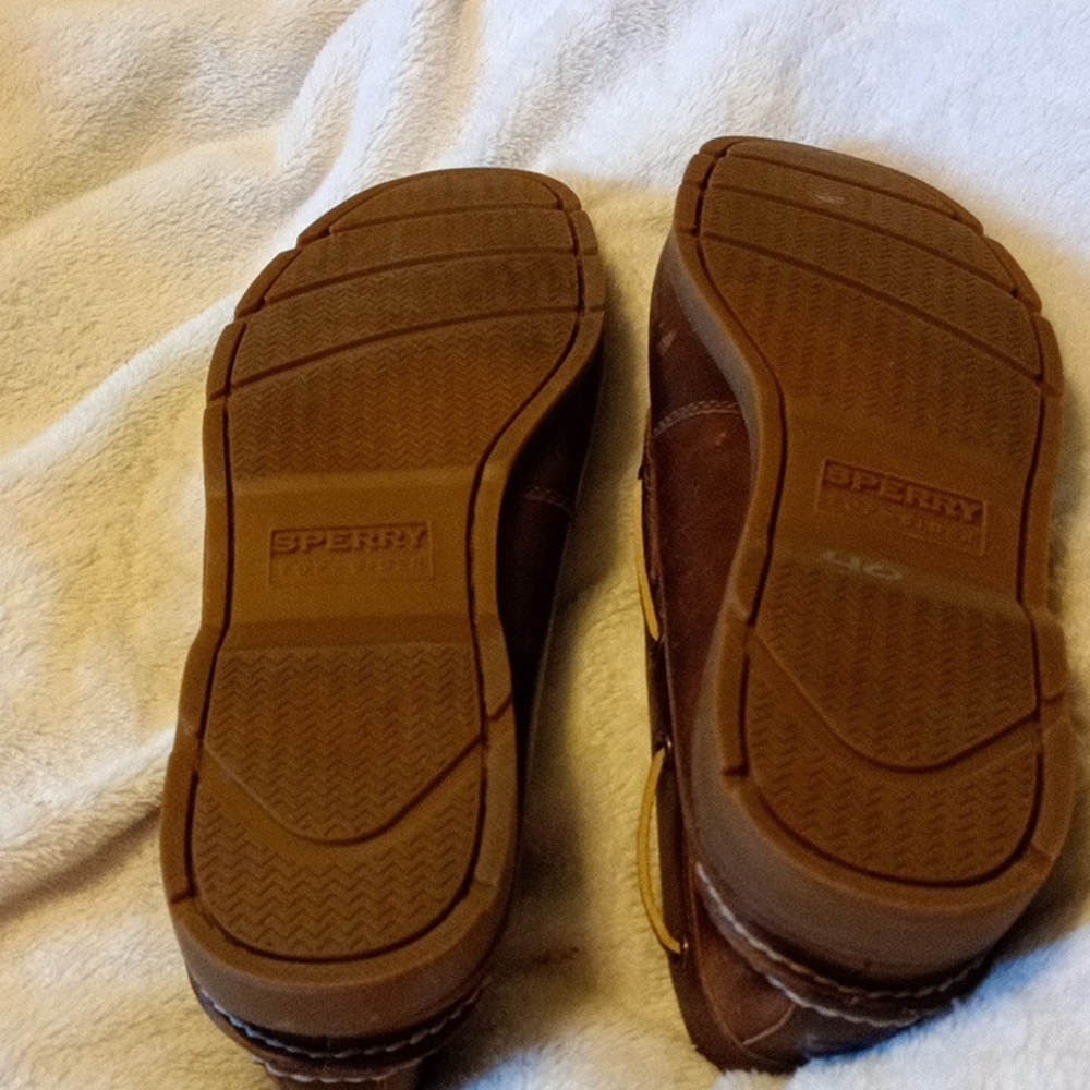 Sperry Men's Brown Leather Boat Shoes - Picture 8 of 8